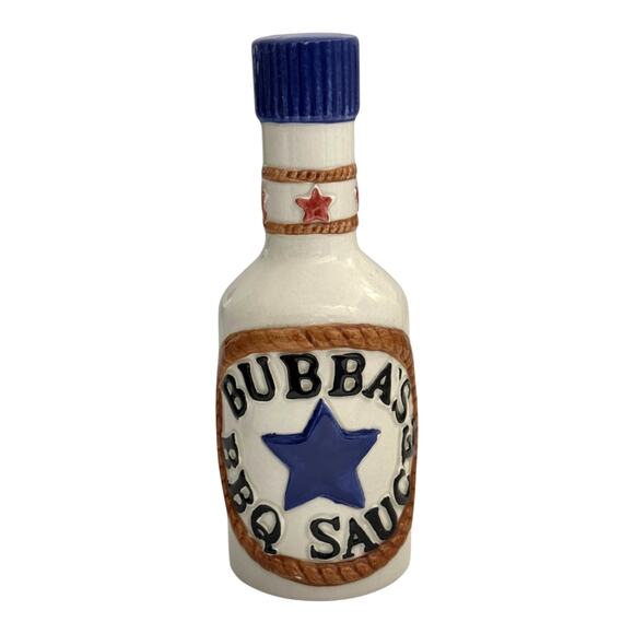 BUBBA'S Barbeque Salt & Pepper Shaker Western Cowboy Hand Painted OCI 1992 RARE - Picture 8 of 13